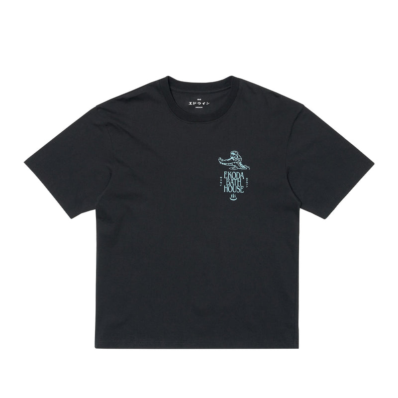 Edwin EKODA BATH HOUSE T-SHIRT, Washed Black