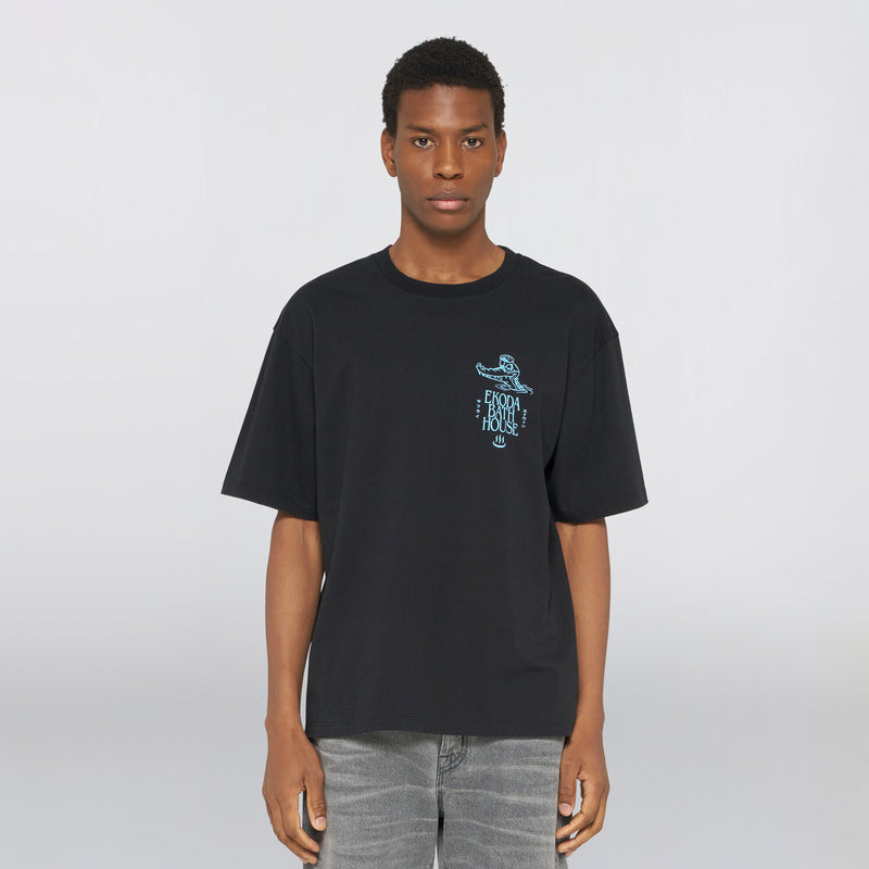 Edwin EKODA BATH HOUSE T-SHIRT, Washed Black