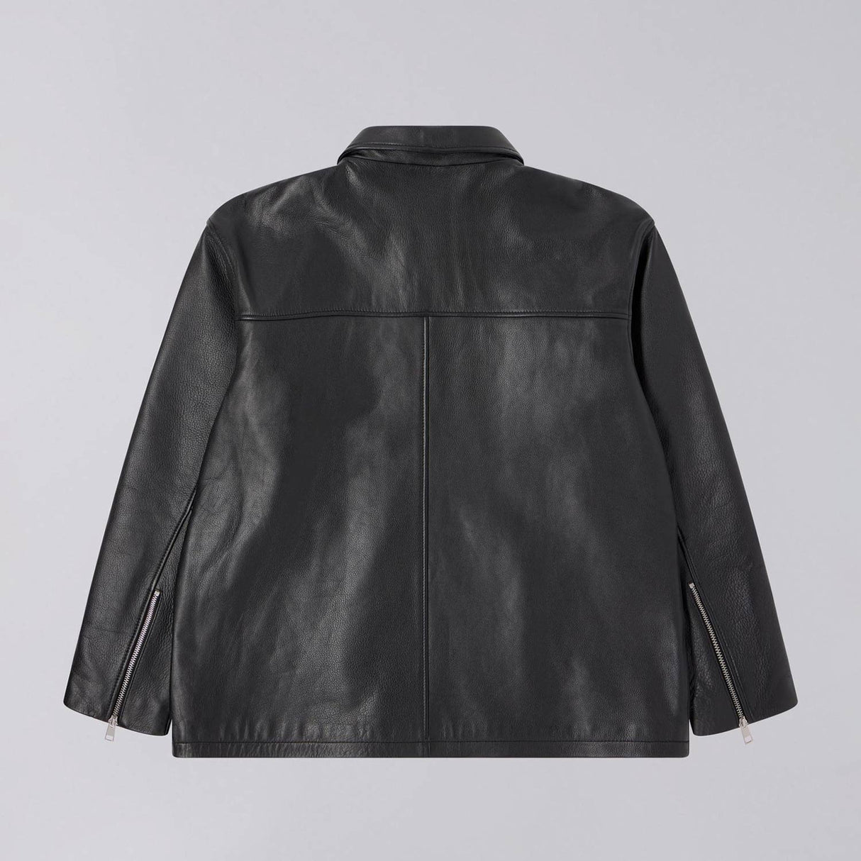 Edwin FIX JACKET LEATHER, Black