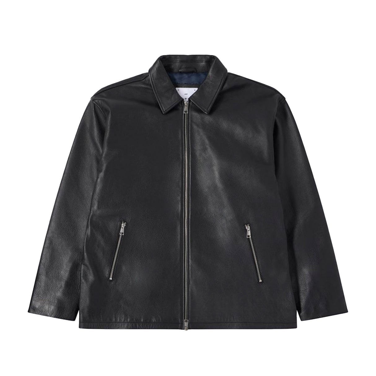 Edwin FIX JACKET LEATHER, Black