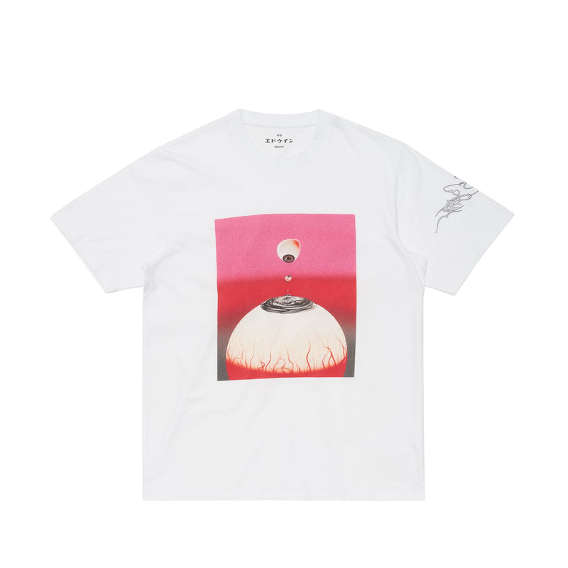 Edwin HOLD MY GAZE T-SHIRT, White Washed