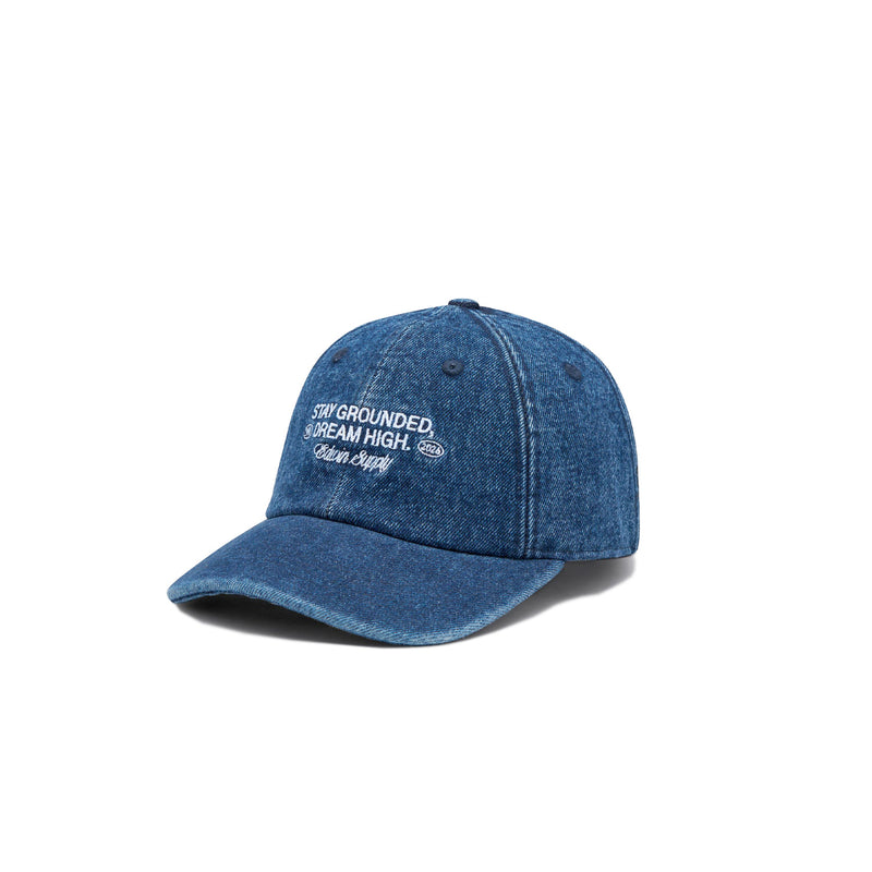 Edwin LAID-BACK LEAGUE DENIM CAP, Blue Sandstone Washed