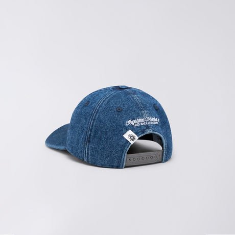 Edwin LAID-BACK LEAGUE DENIM CAP, Blue Sandstone Washed