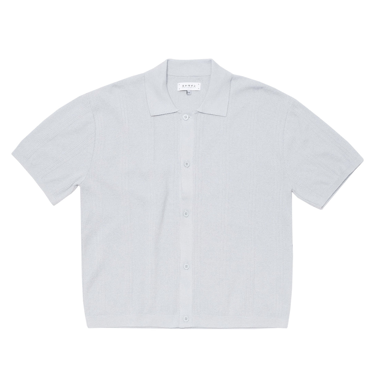 Edwin LUIS BUTTONED POLO, Grey