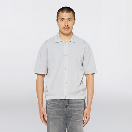 Edwin LUIS BUTTONED POLO, Grey