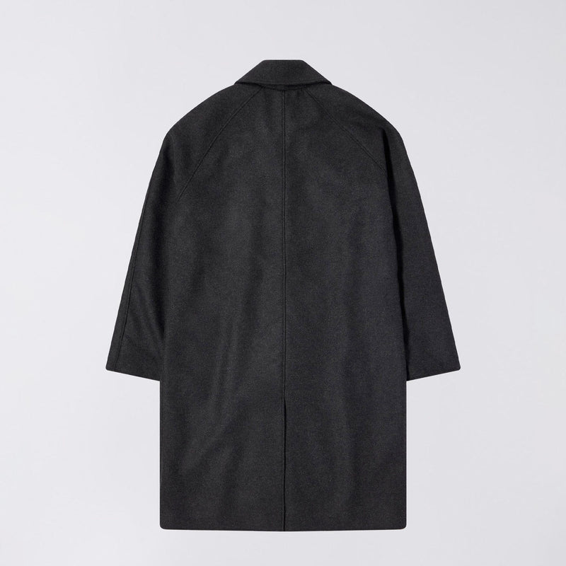 Edwin MAC WOOL COAT, Dark Grey Marl