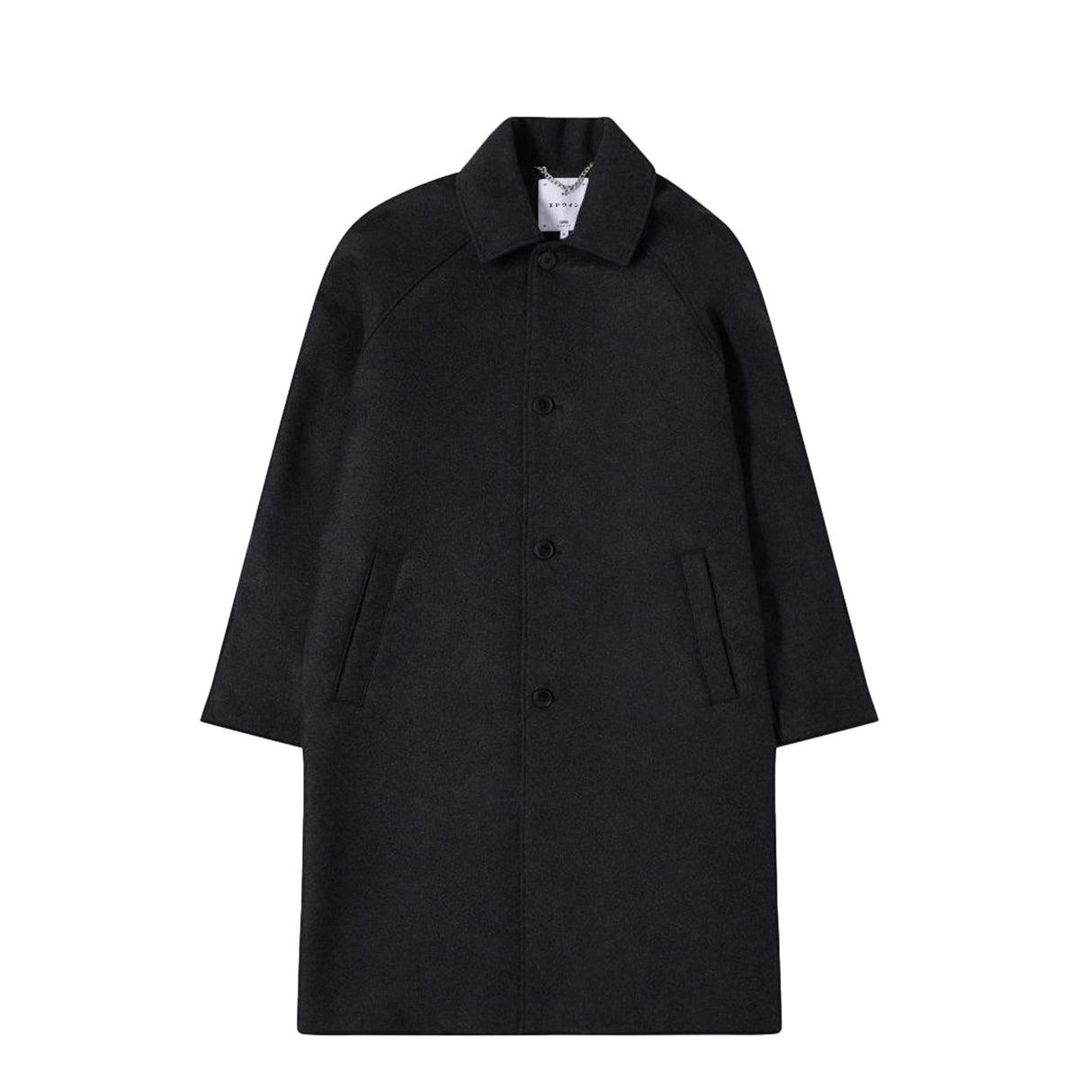 Edwin MAC WOOL COAT, Dark Grey Marl