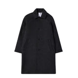Edwin MAC WOOL COAT, Dark Grey Marl