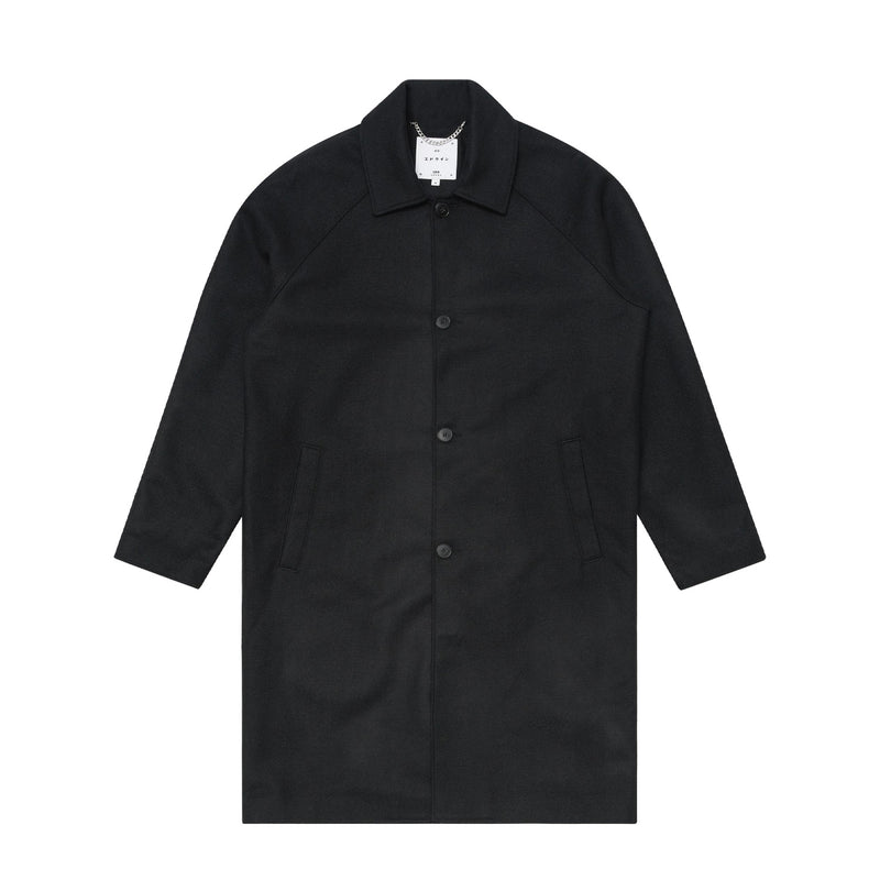 Edwin MAC WOOL COAT, Black