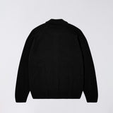 Edwin MARS POLO CARDIGAN KNIT WASHED, Black