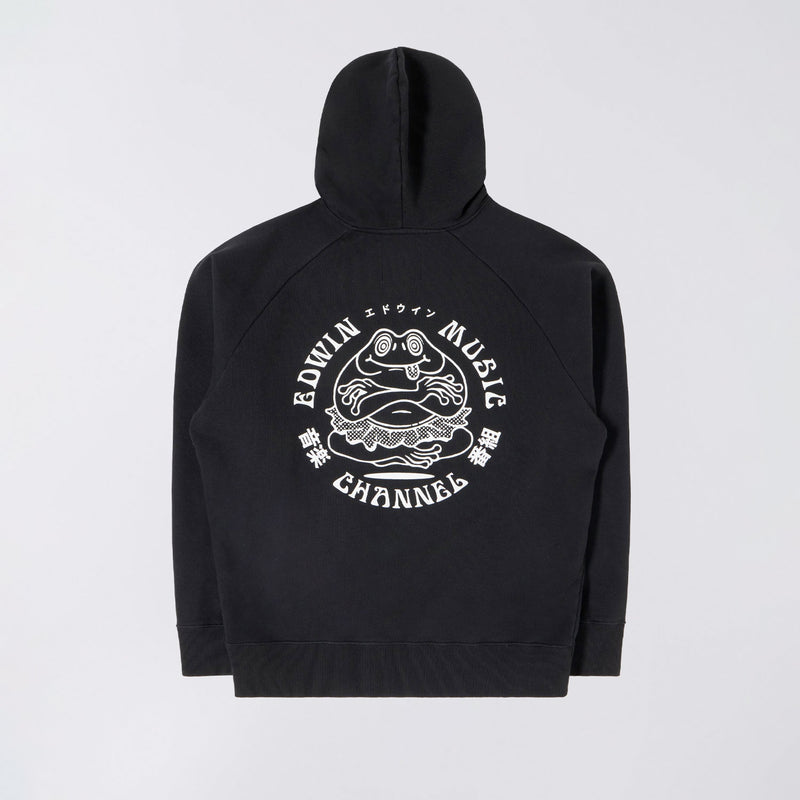 Edwin MUSIC CHANNEL HOODIE, Washed Black