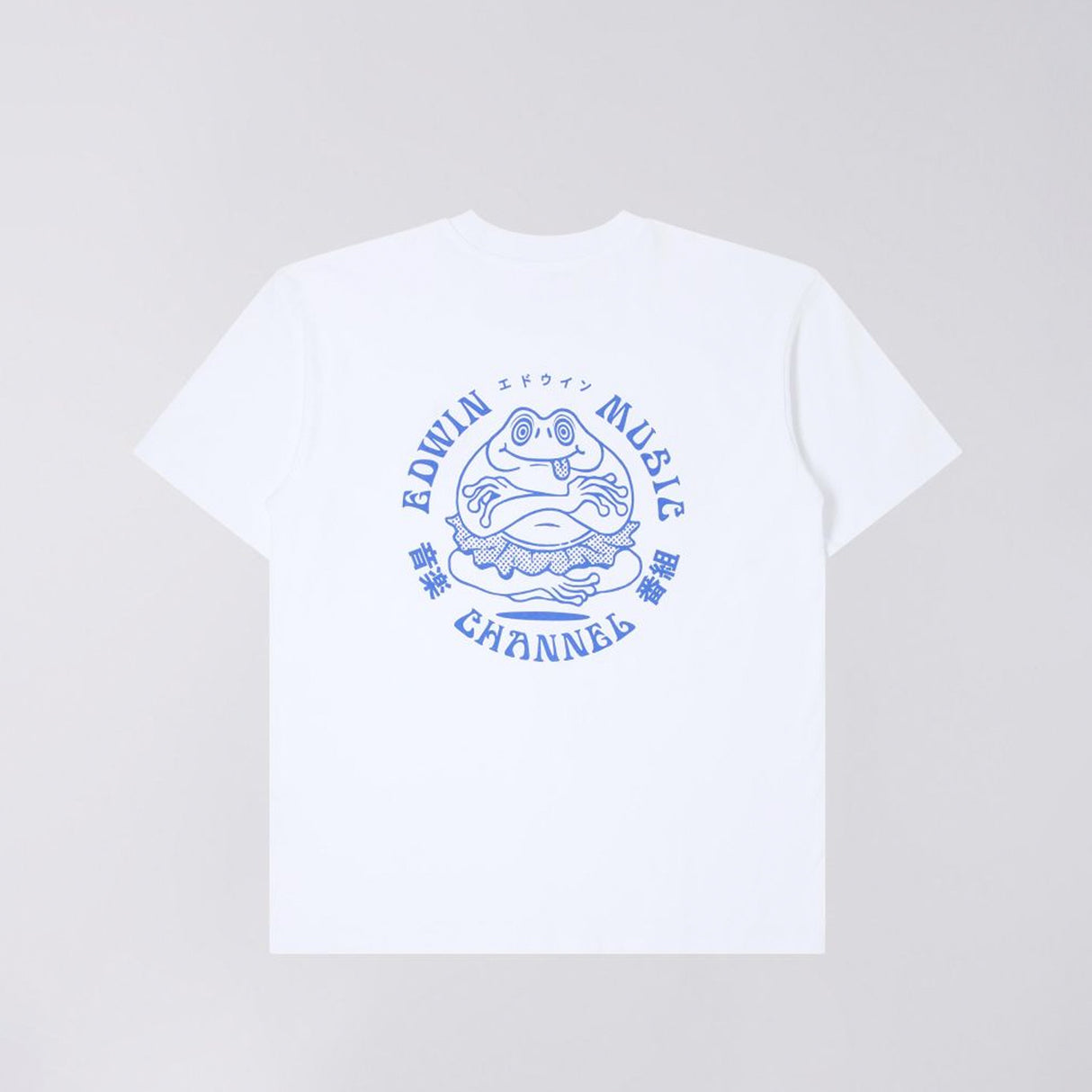 Edwin MUSIC CHANNEL T-SHIRT, White Garment Washed