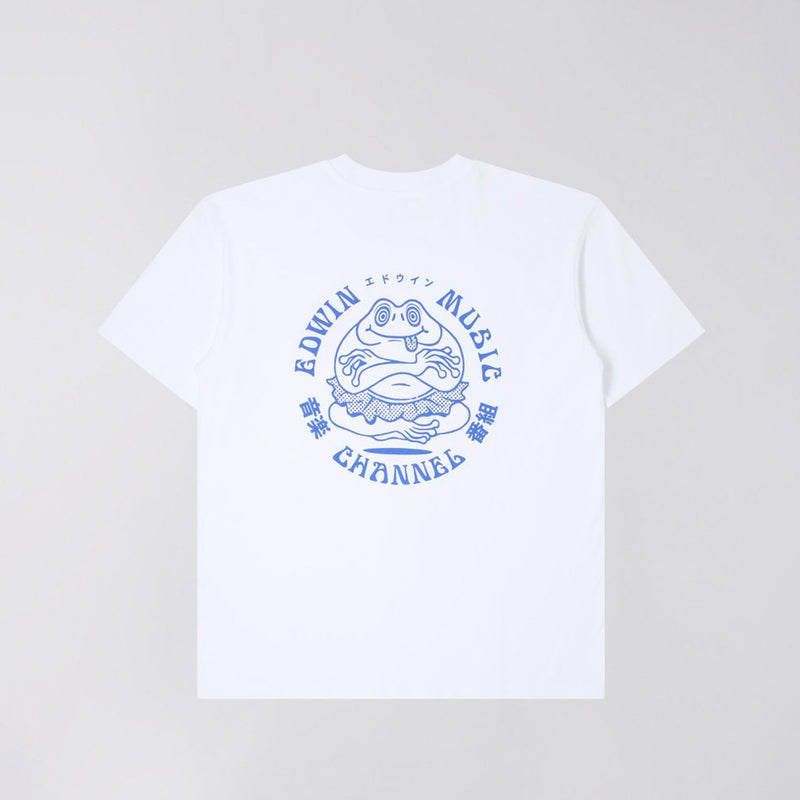 Edwin MUSIC CHANNEL T-SHIRT, White Garment Washed