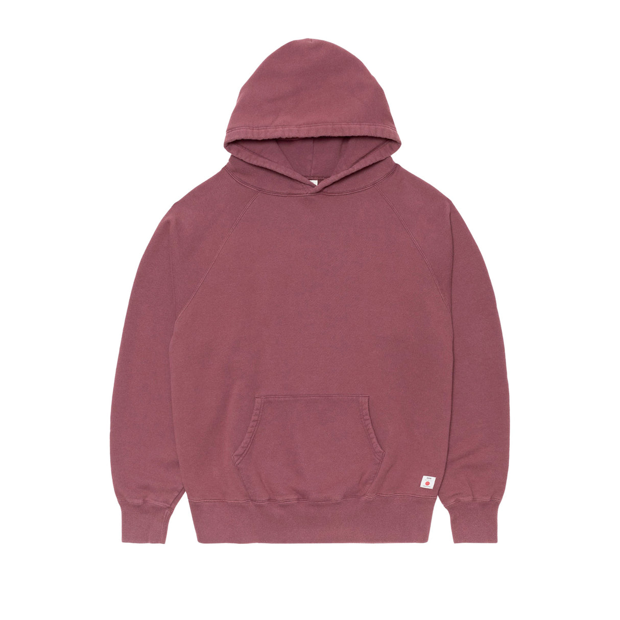 Edwin RAGLAN-SLEEVE HOODIE, Wine