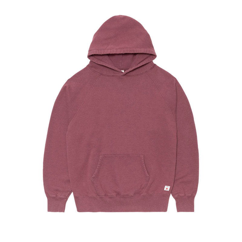 Edwin RAGLAN-SLEEVE HOODIE, Wine