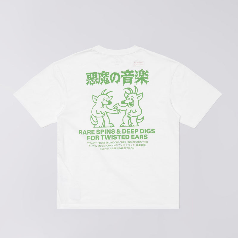 Edwin RARE SPINS T-SHIRT, White Washed