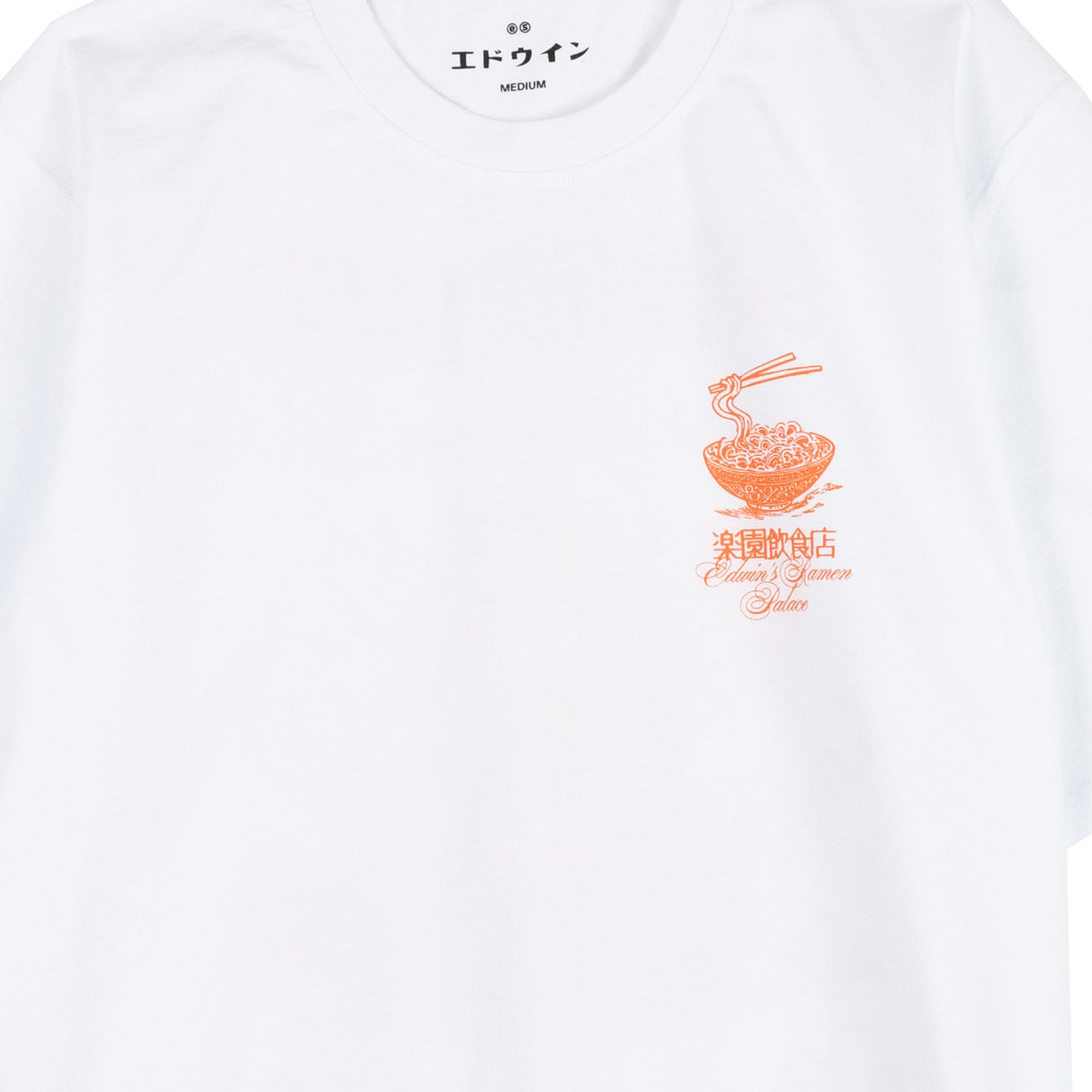 Edwin RAMEN PALACE T-SHIRT, White Wash