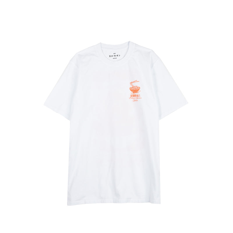 Edwin RAMEN PALACE T-SHIRT, White Wash