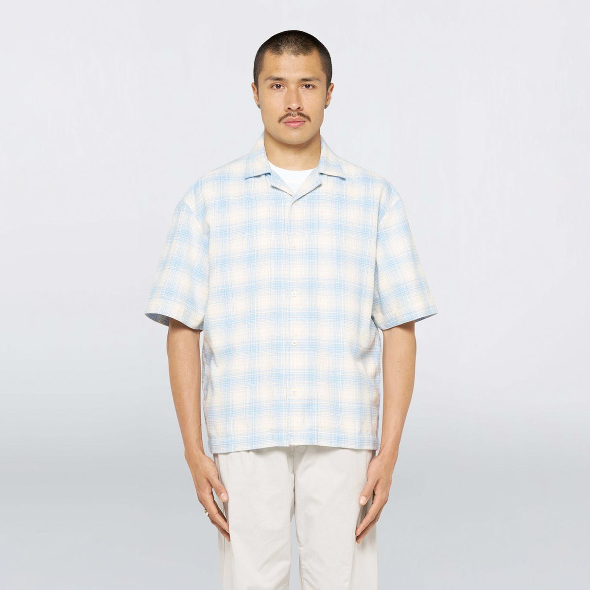Edwin SAGA SHIRT S/S, Light Blue