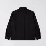 Edwin SEBASTIAN SHIRT LS, Black Garment Dyed