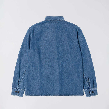Edwin SEBASTIAN SHIRT LS, Blue Mid Stone Wash