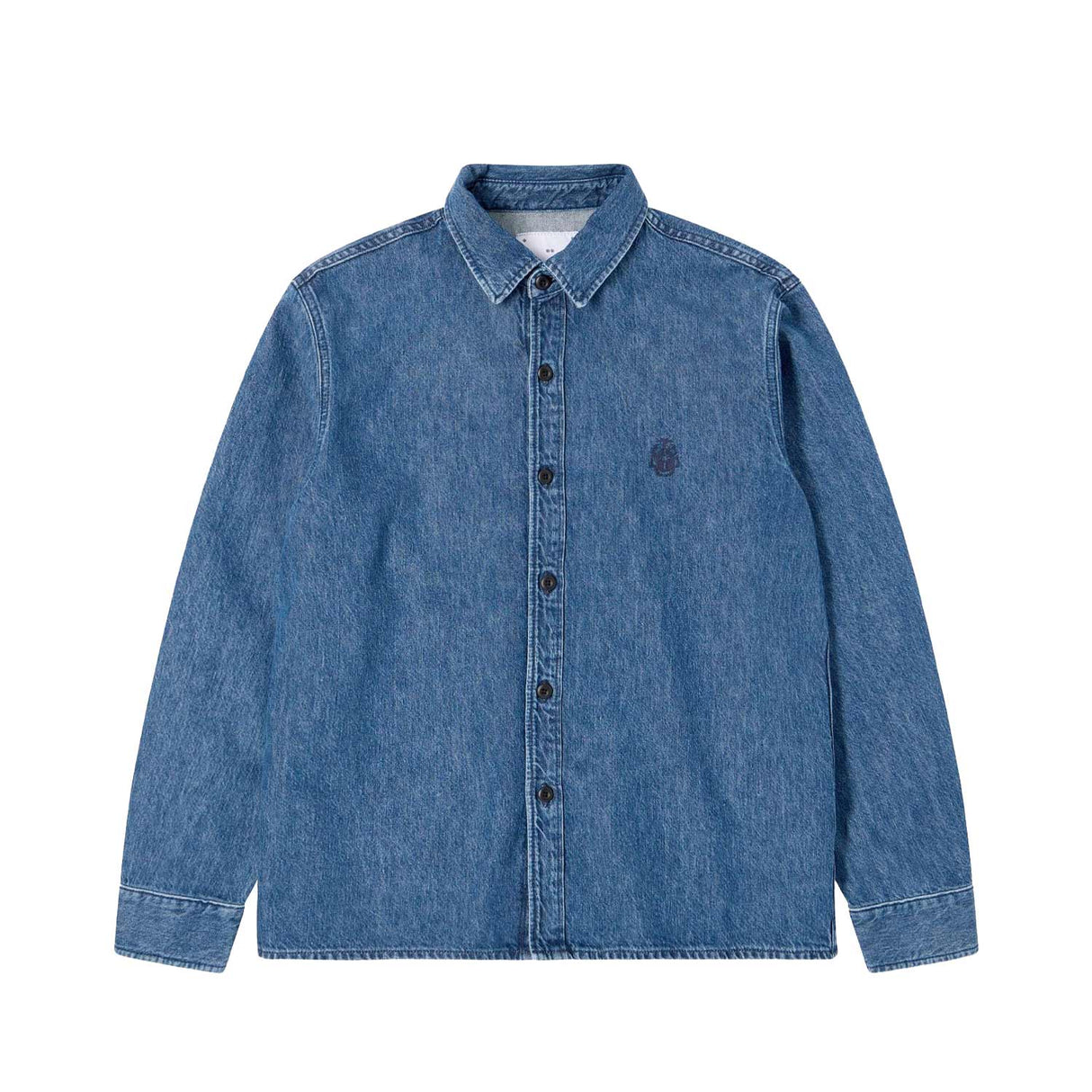 Edwin SEBASTIAN SHIRT LS, Blue Mid Stone Wash