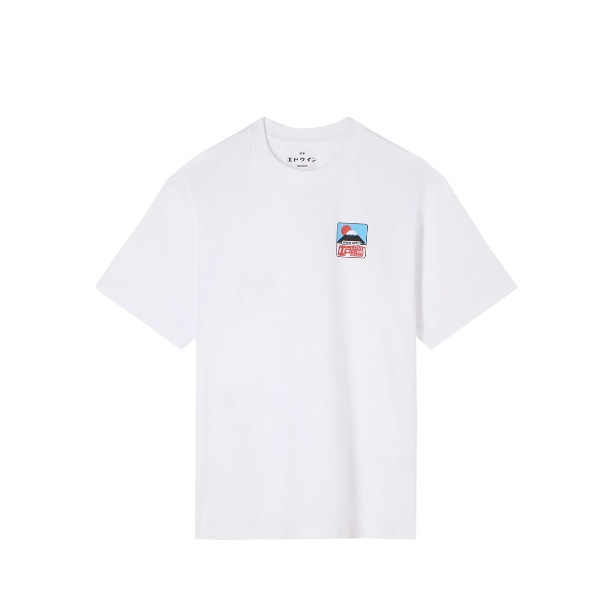 Edwin SUNSET ON FUJI SAN TS S/S, White