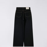 Edwin W' OLIVIA PANT, Black Rinsed