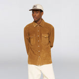 Edwin WESTERN SUEDE SHIRT LS, Brown