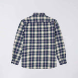 Edwin WORK SHIRT LS, Navy/Green