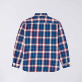 Edwin WORK SHIRT LS, Navy/Red
