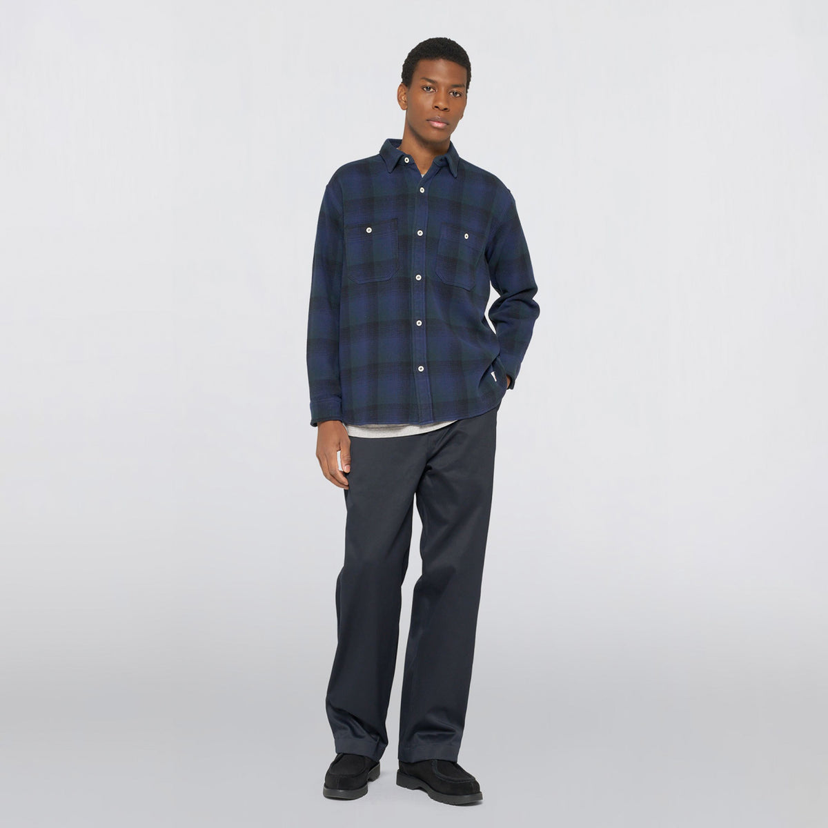 Edwin WORK SHIRT LS, Green