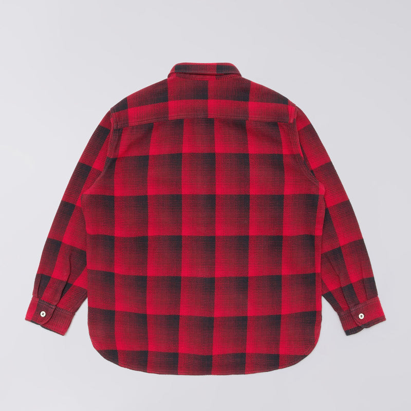 Edwin WORK SHIRT LS, Red