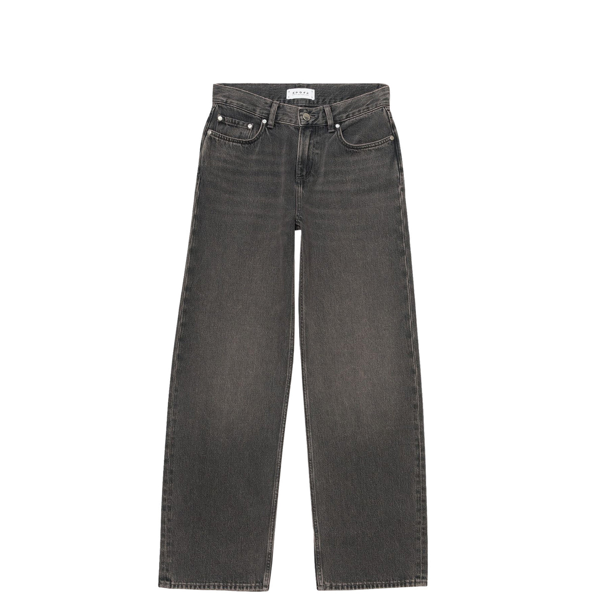 Edwin W' LEXIE PANT, Black Dravite Wash