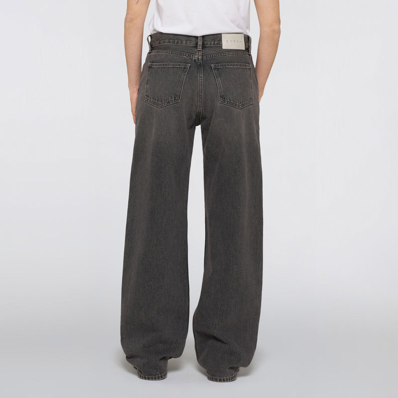 Edwin W' LEXIE PANT, Black Dravite Wash