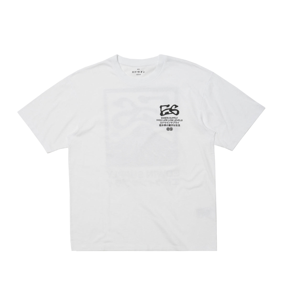 Edwin YAMA T-SHIRT, White Washed