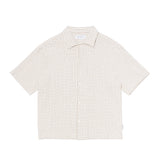 Edwin ZED SHIRT S/S, White/Brown