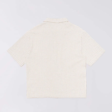 Edwin ZED SHIRT S/S, White/Brown