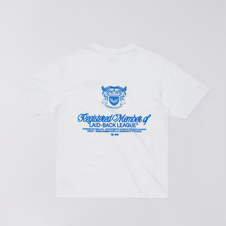 Edwin LAID-BACK LEAGUE T-SHIRT, White Washed
