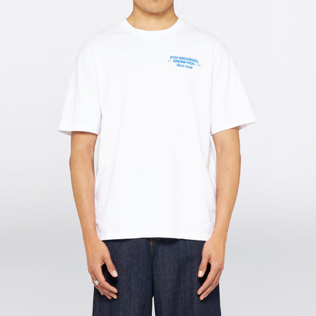 Edwin LAID-BACK LEAGUE T-SHIRT, White Washed