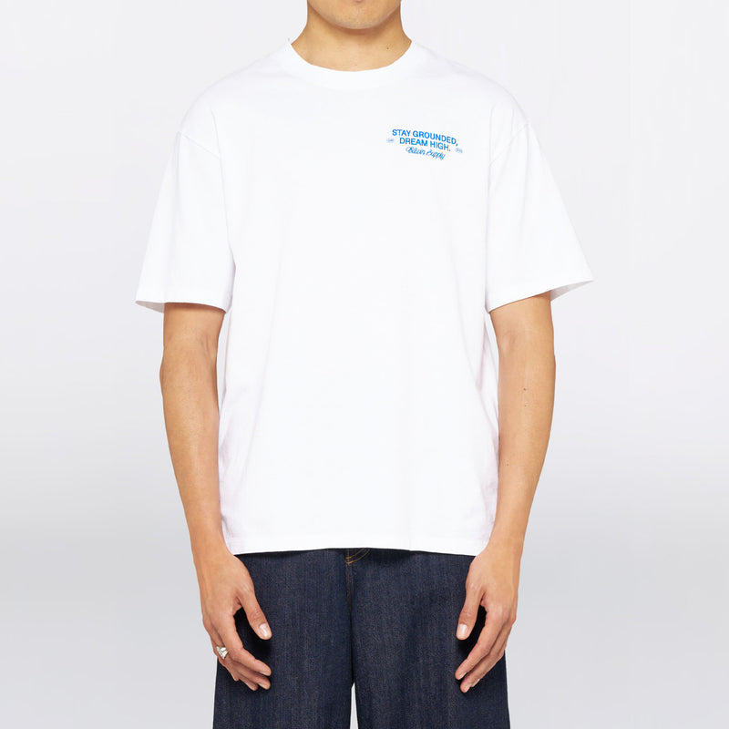 Edwin LAID-BACK LEAGUE T-SHIRT, White Washed