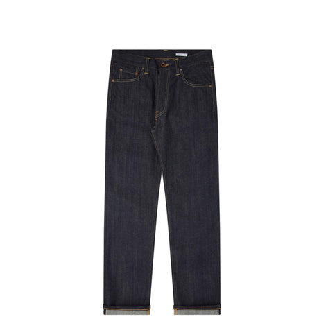 Blue denim in a white background