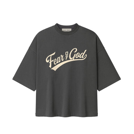 Grey t-shirt on a white background