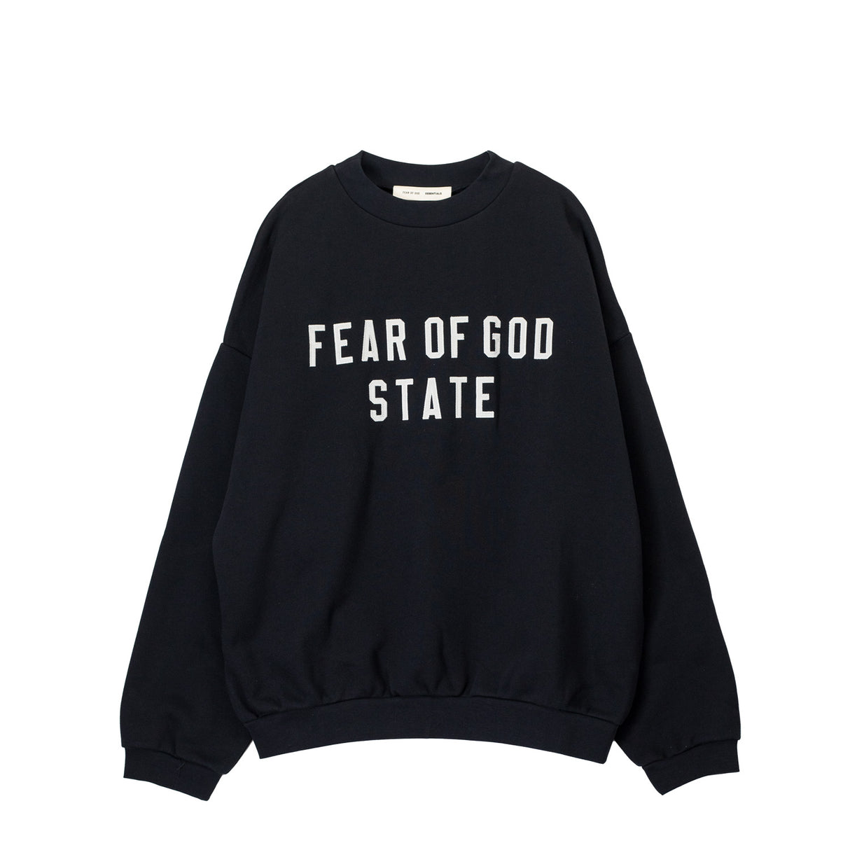 Fear of God ESSENTIALS 90'S FIT SWEATSHIRT, Jet Black