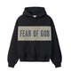 Fear of God ESSENTIALS CROPPED RELAXED PANEL HOODIE, Iron Grey