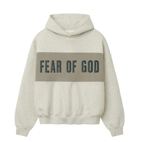 Beige hoodie on a white background