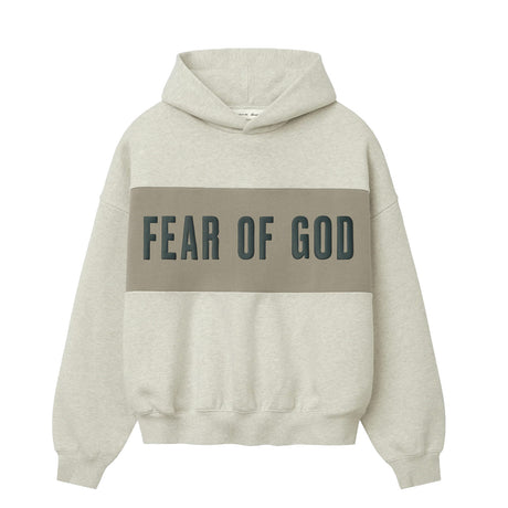 Beige hoodie on a white background