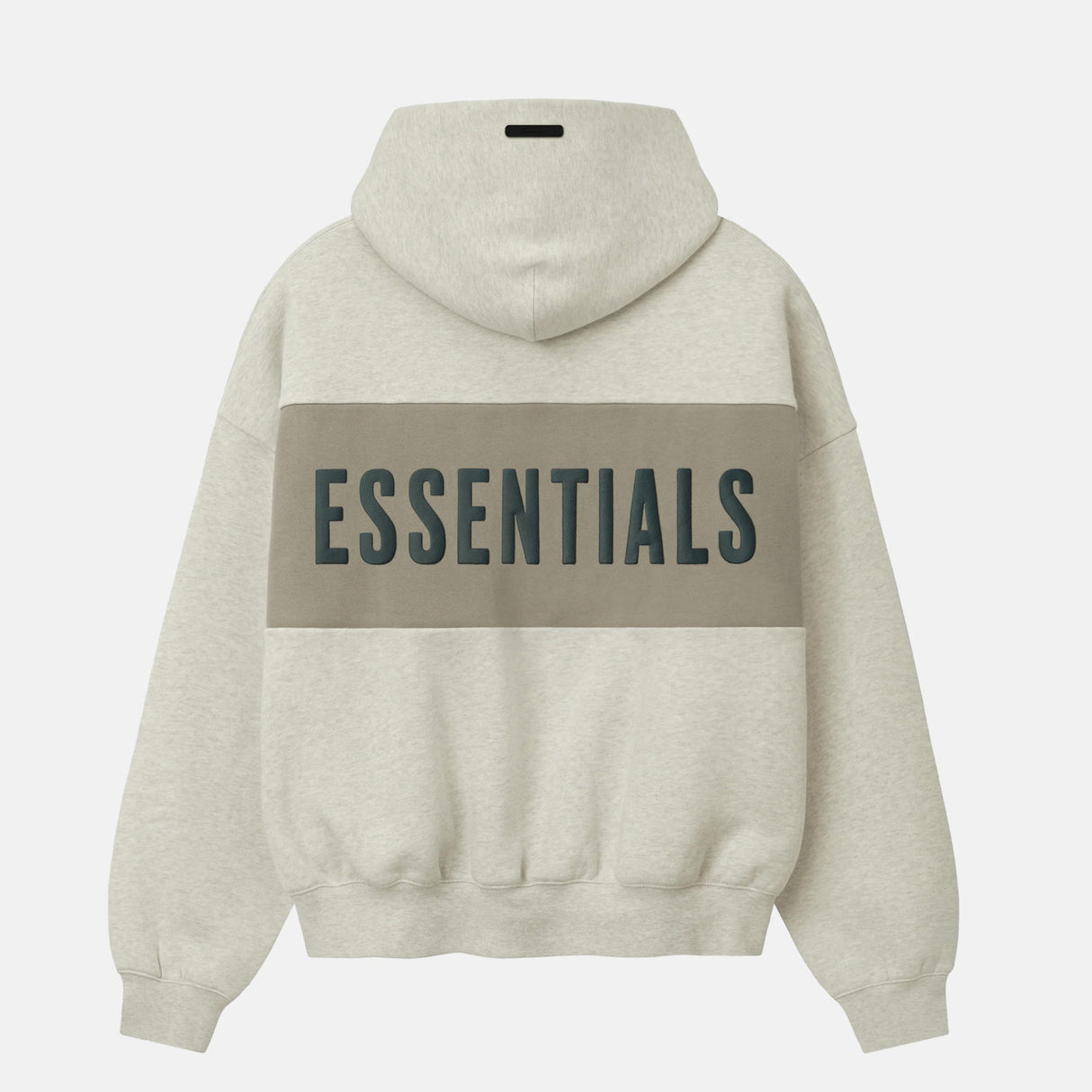 Fear of God ESSENTIALS CROPPED RELAXED PANEL HOODIE, Vanilla Heather