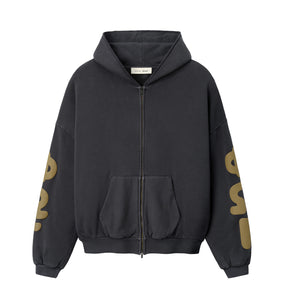 Zip up hoodie on a white background