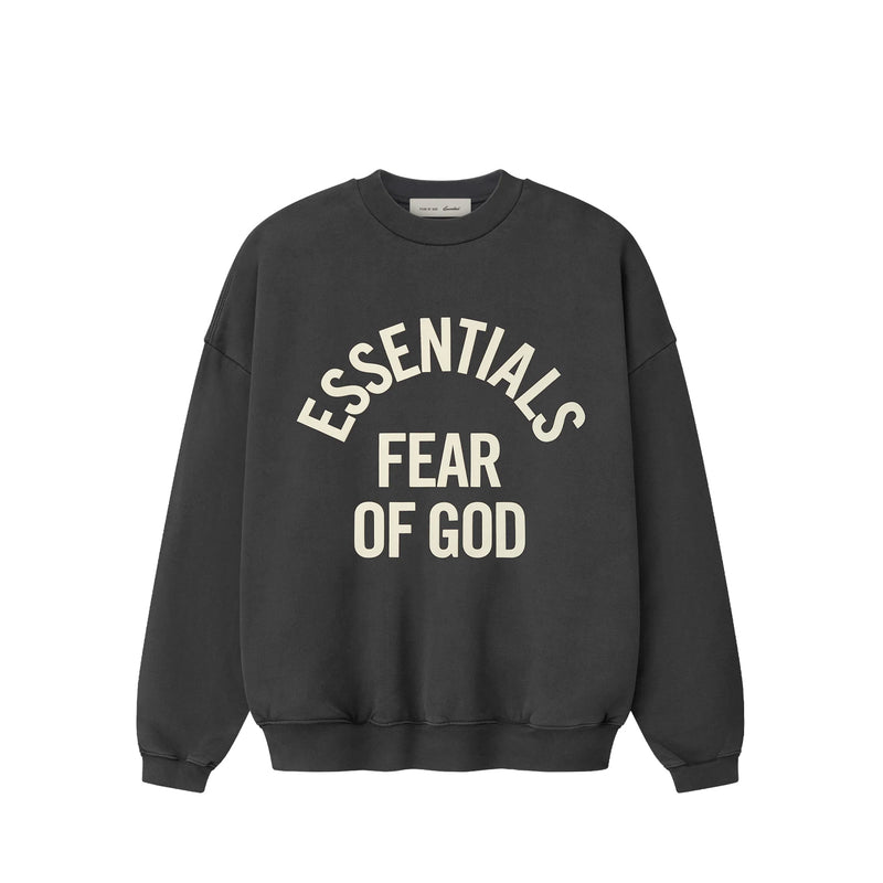 Fear of God ESSENTIALS CAMPUS 90'S CREWNECK, Faded Black